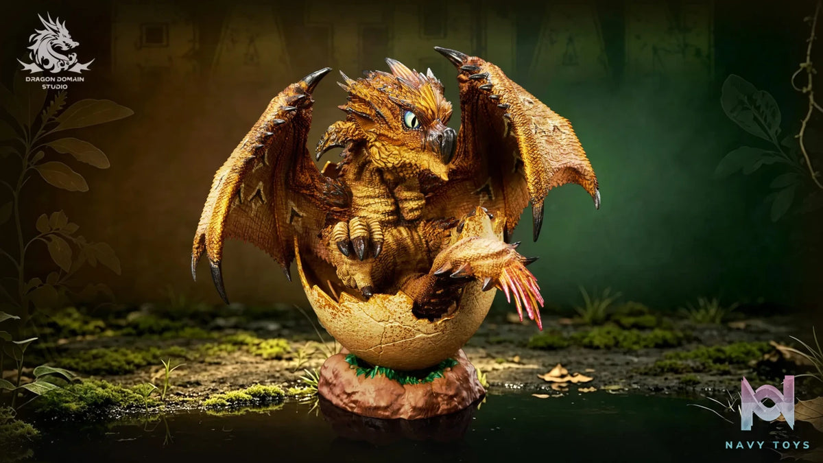 Dragon Realm Studio – Newborn Egg Series Rathalos X Rathian Family Set Monster Hunter