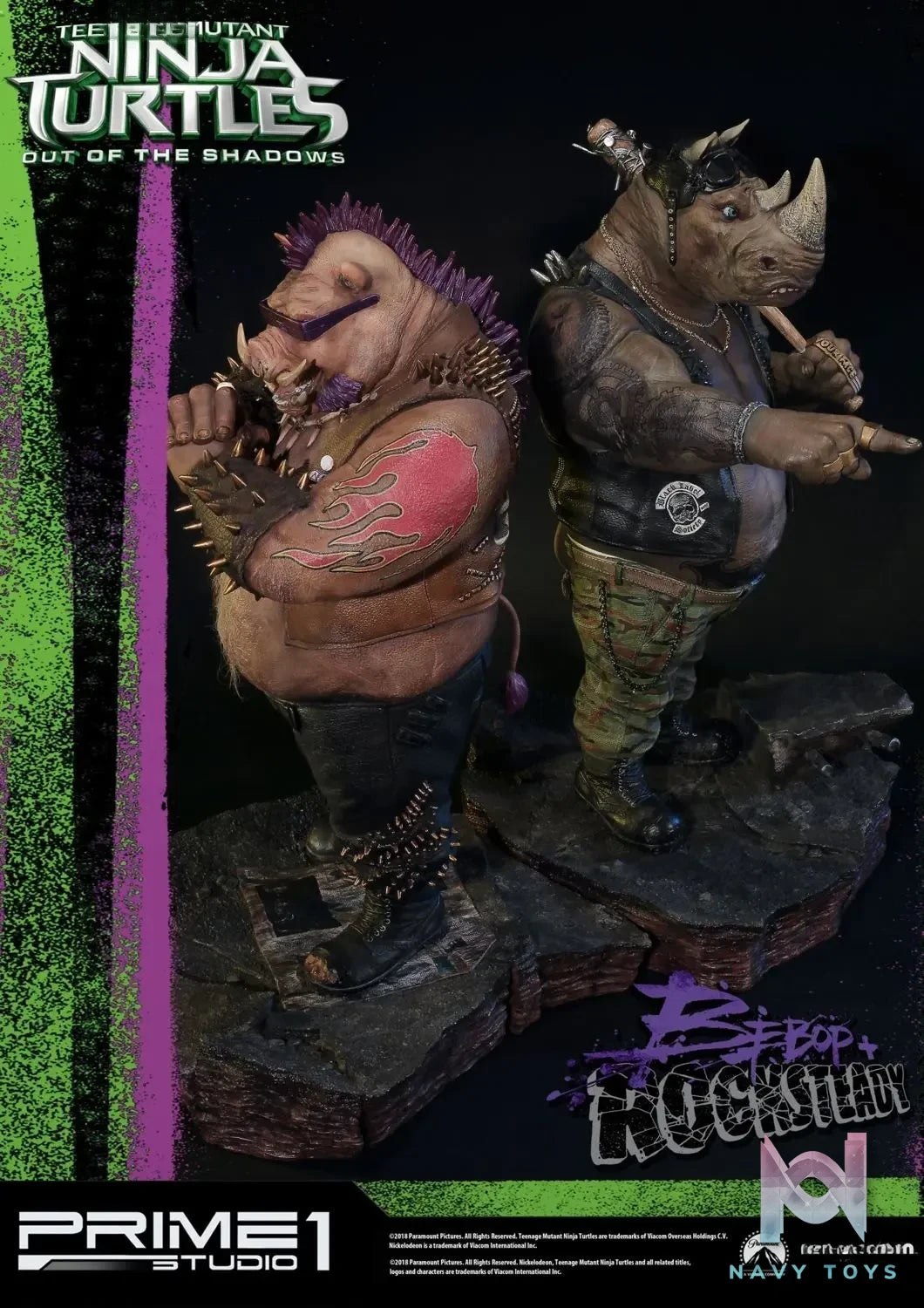 Prime 1 Studio – Premium Masterline Teenage Mutant Ninja Turtles: Out of the Shadows (Film) Bebop & Rocksteady EX Set PMTMNT-EX01 (Licensed)