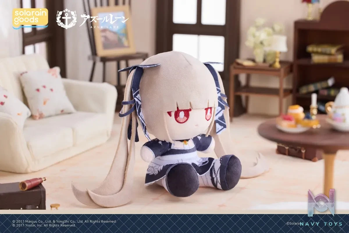 Solarain Toys – Azur Lane Cheshire × Formidable × Sirius PuniPuni Sitting Plush Doll (Licensed)