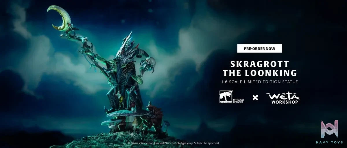 WETA Workshop Studio – Warhammer: Age of Sigmar 1/6 Skragrott the Loonking statue (Licensed)