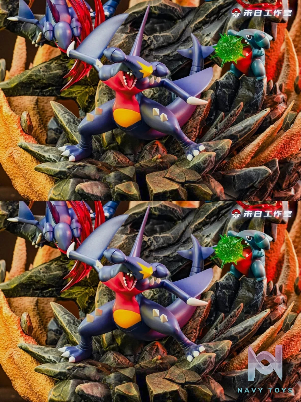 Garchomp Evolution - Pokemon - WB Studio resin statue WB Studio anime figure