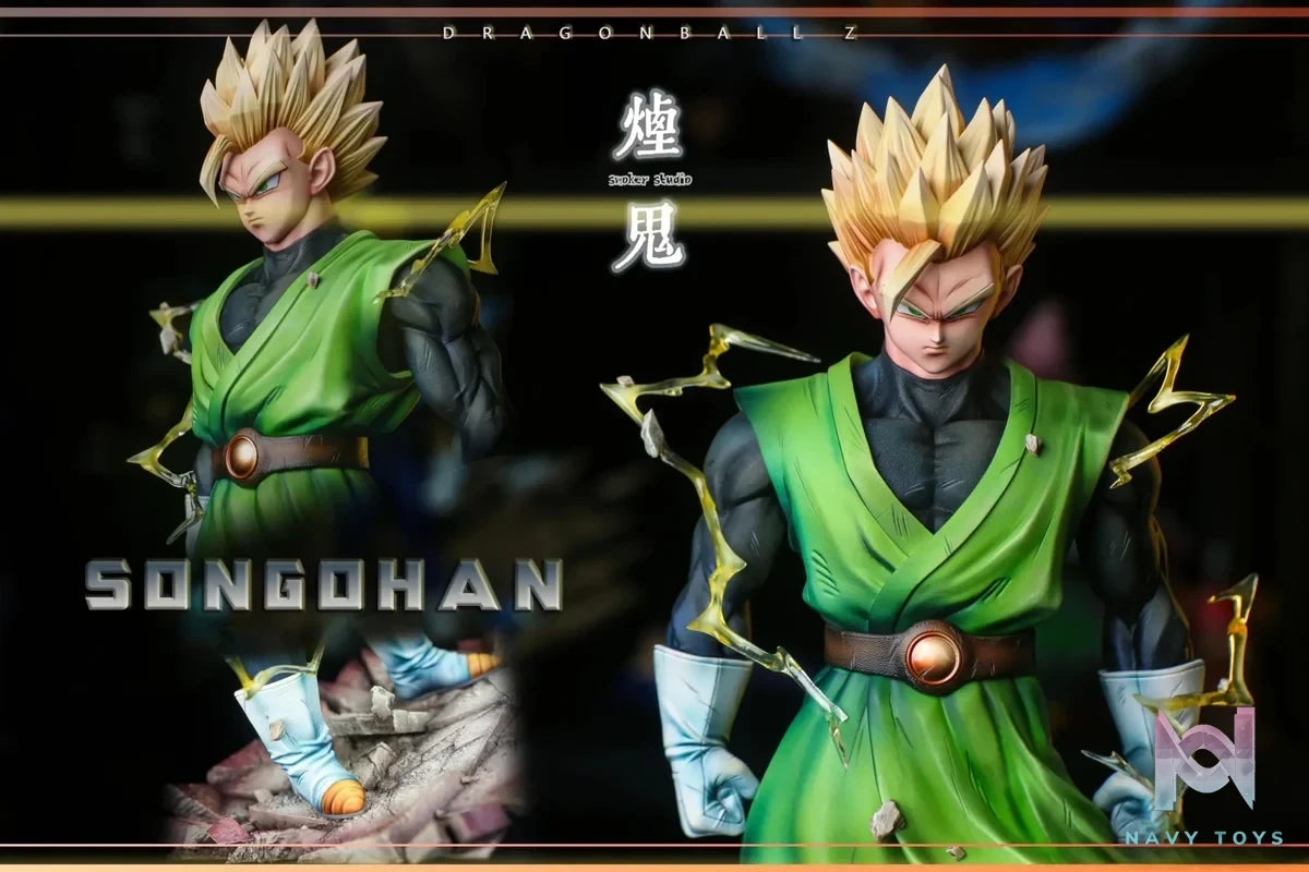 SMOKER Studio - Green Gi Teen Gohan Dragon Ball resin statue Navy Toys anime figure