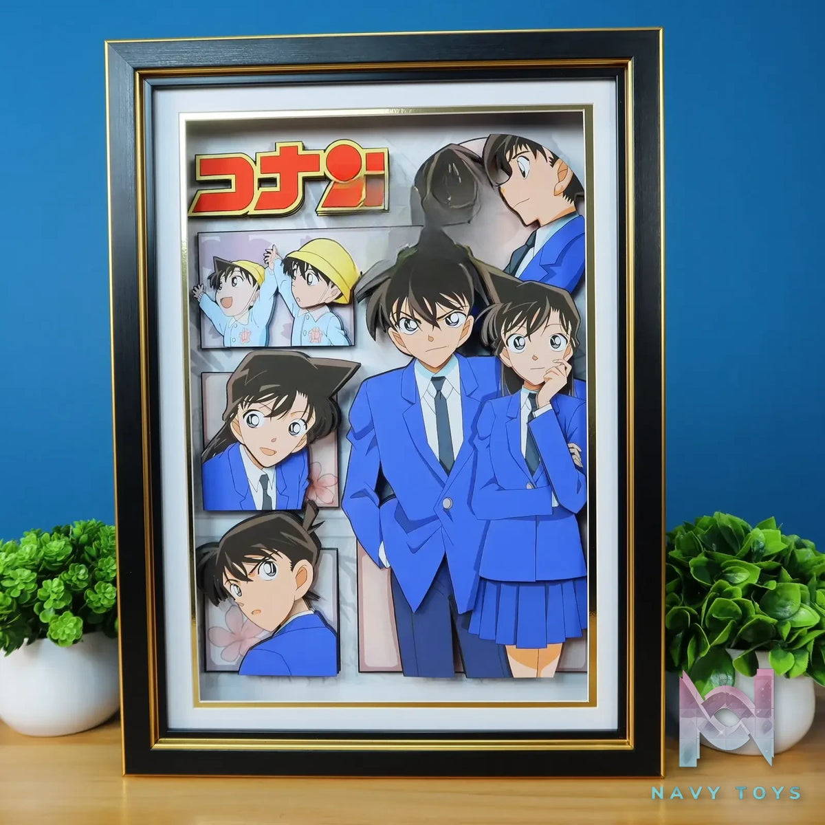 KALA HOME Studio – Shinichi Kudo X Ran Mouri 3D Decorative Painting Detective Conan