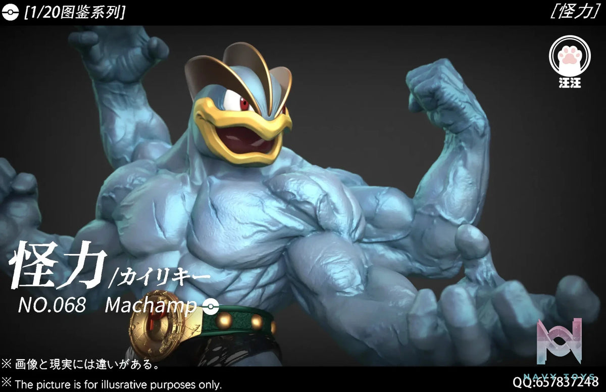 Wang Wang Studio – Pokémon Ring Boxing Champion Machamp 1/20 Pokédex