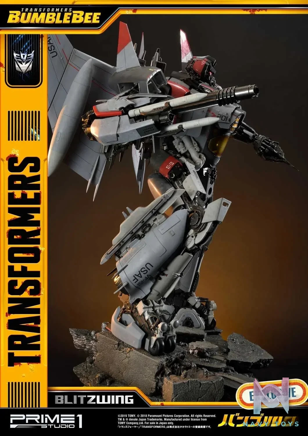 Prime 1 Studio – Museum Masterline Transformers: Bumblebee (Film) Blitzwing MMTFM-25 MMTFM-25EX(Licensed)