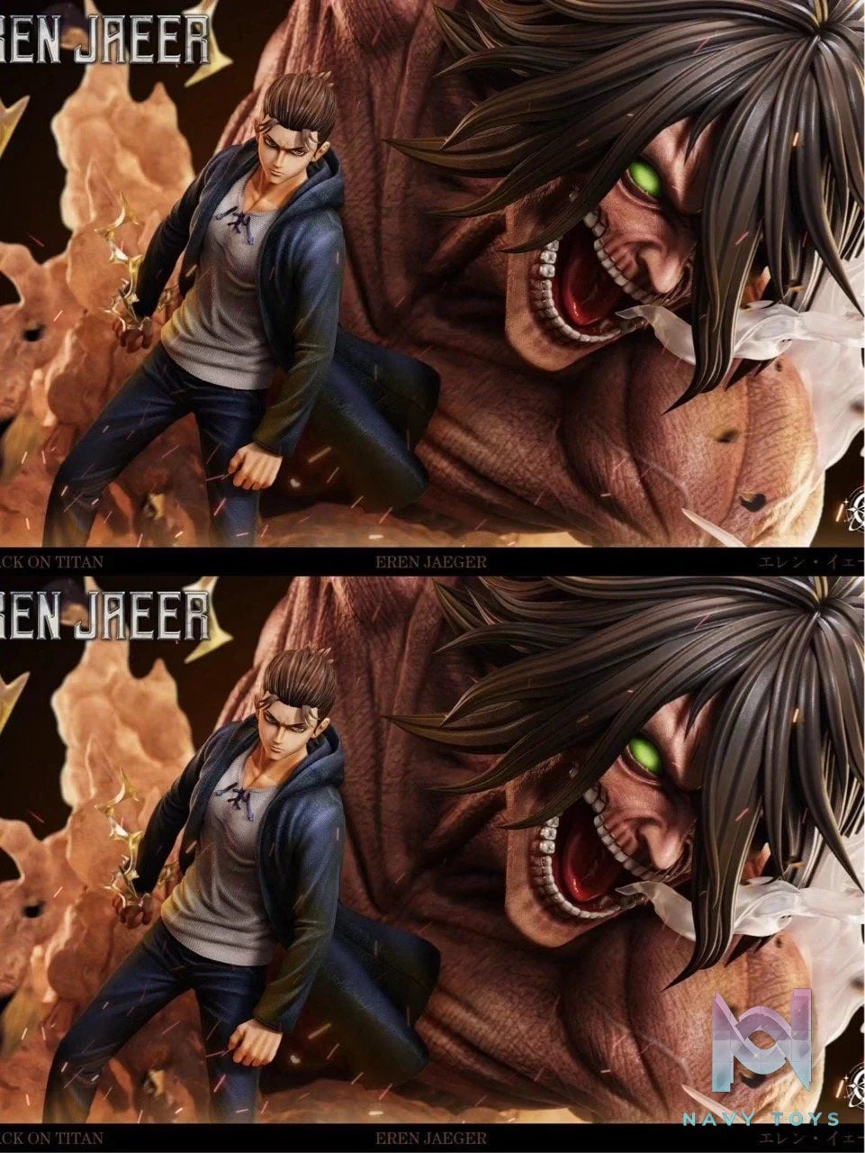 Eren vs Pieck - Attack On Titan - Void Studio resin statue Void Studio anime figure