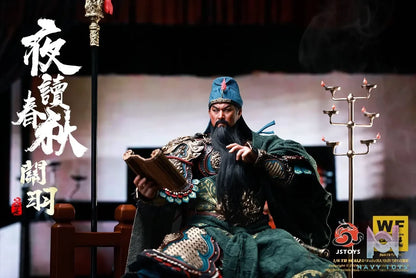 JSTOYS Studio – 1/6 W001 Night-reading The Spring And Autumn Annals Guan Yu, Yuchang (WF2024 EVENT-EXCLUSIVE EDITION) W001