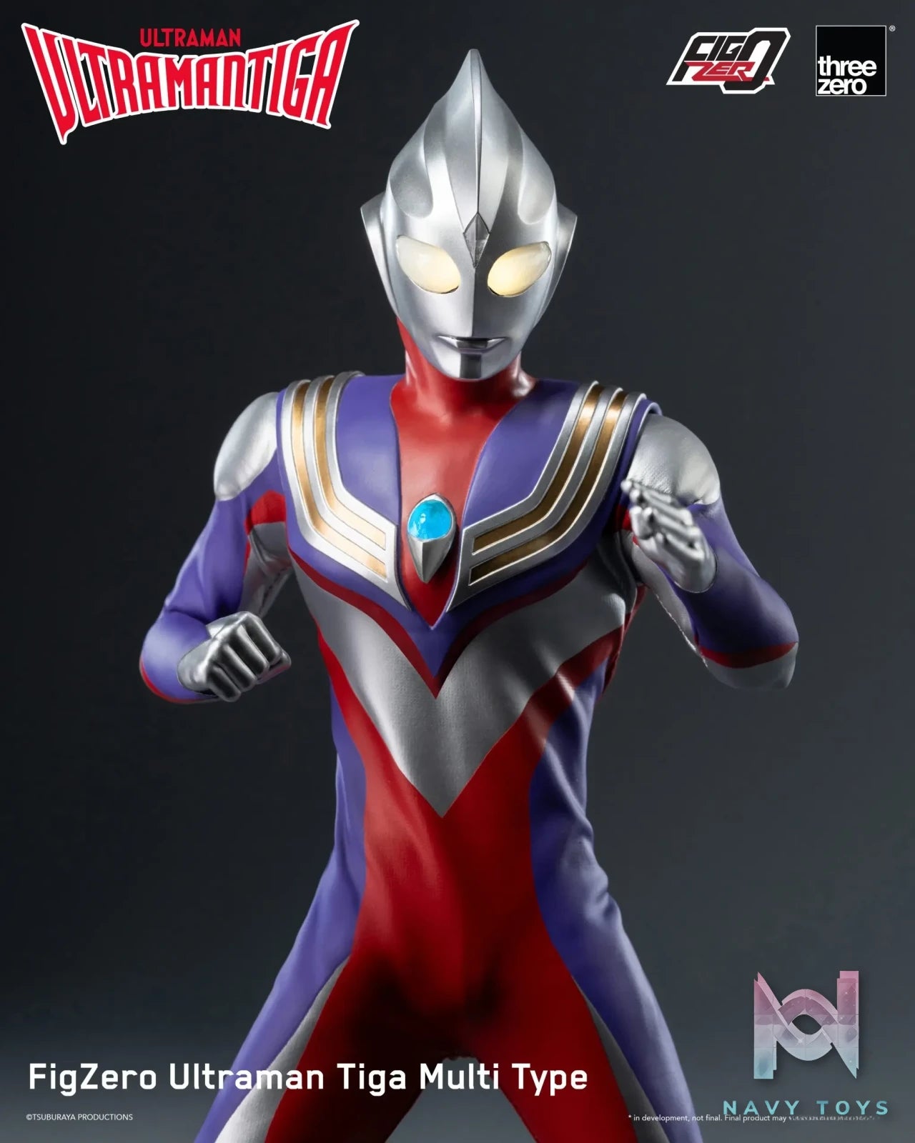Threezero – Ultraman Tiga FigZero Ultraman Tiga Multi Type 3Z05670W0 (Licensed)