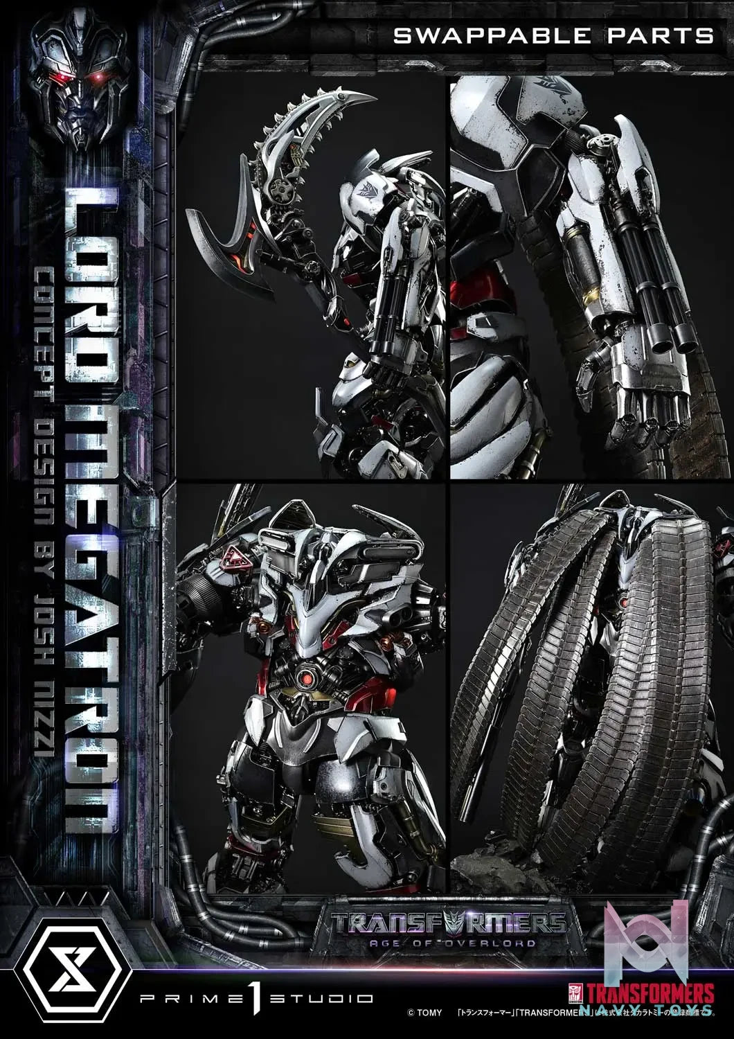 Prime 1 Studio – Museum Masterline Transformers Generations I Megatron Overlord (Design by Josh Nizzi) MMTFM-39 MMTFM-39S (Licensed)
