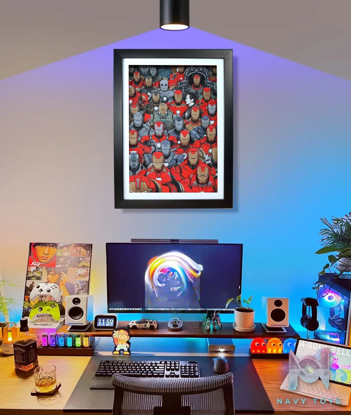 KALA HOME Studio – Iron Man Mark Series #03 3D Decorative Painting Marvel