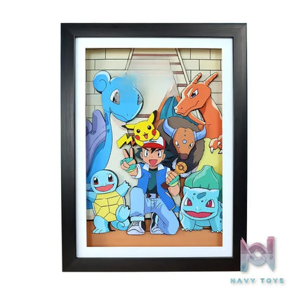 KALA HOME Studio – Pokémon Multiple Characters #12 3D Decorative Painting Pokémon