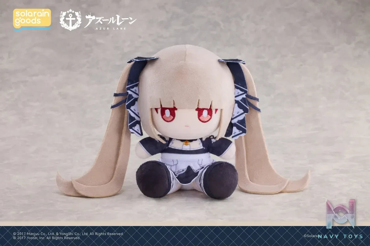 Solarain Toys – Azur Lane Cheshire × Formidable × Sirius PuniPuni Sitting Plush Doll (Licensed)