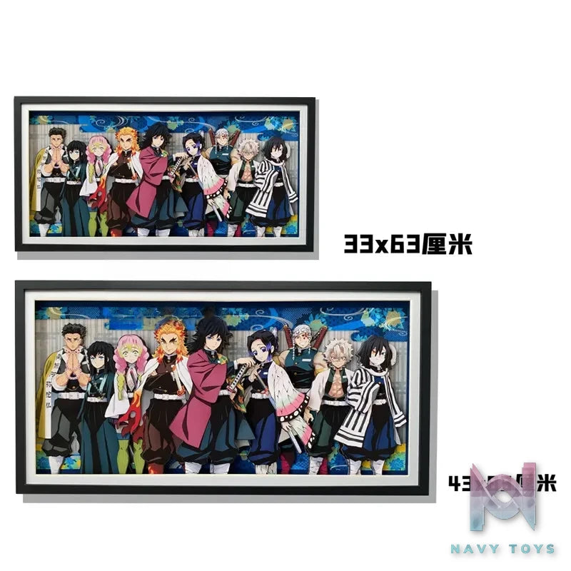 KALA HOME Studio – Demon Slayer Multiple Characters #01 3D Decorative Painting Demon Slayer