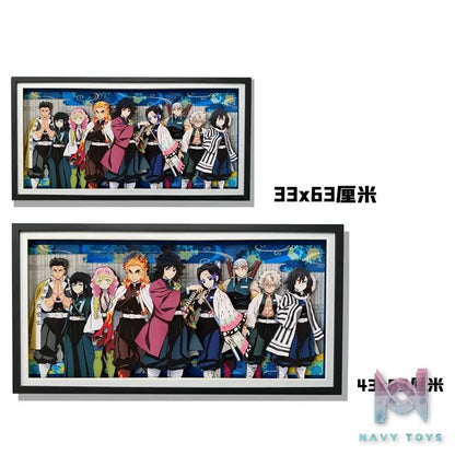 KALA HOME Studio – Demon Slayer Multiple Characters #01 3D Decorative Painting Demon Slayer