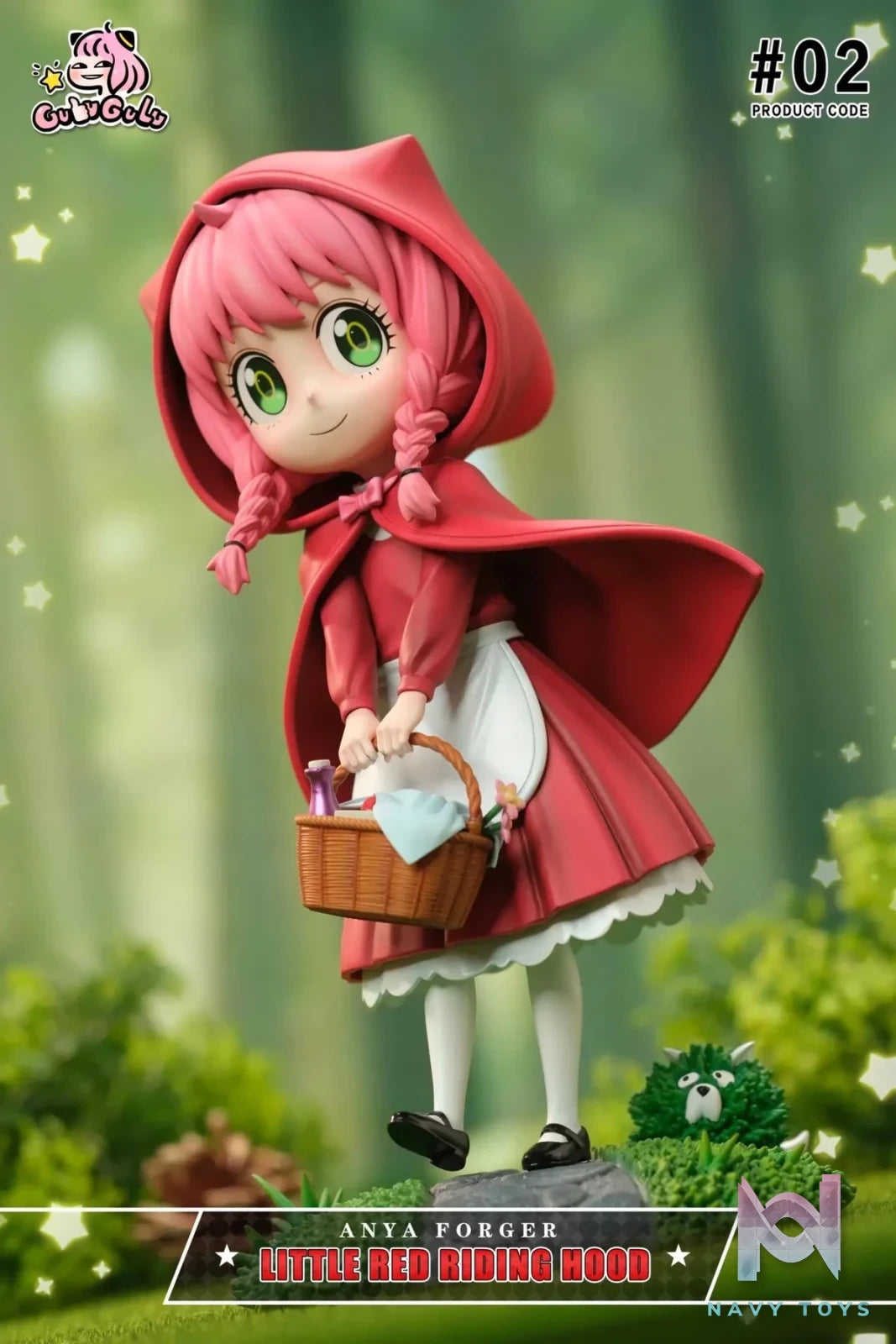 GuluGulu Studio - Spy x Family Fairy Tale Series 2 Anya cos Little Red Riding Hood resin statue Navy Toys anime figure