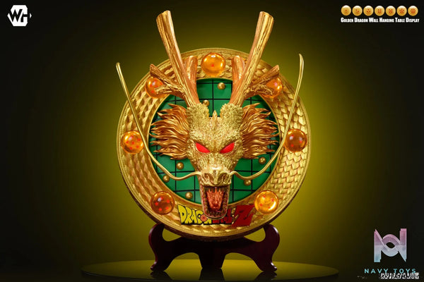 WH Studio – Golden Shenron 3D Wall-Mounted Table Display Dragon Ball