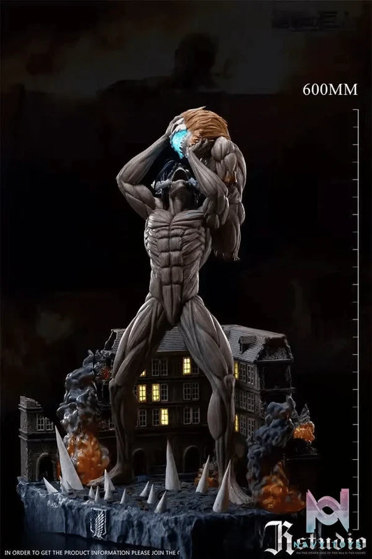 JR Studio - Attack on Titan VS Jaw titan Battle of the summit resin statue Navy Toys anime figure