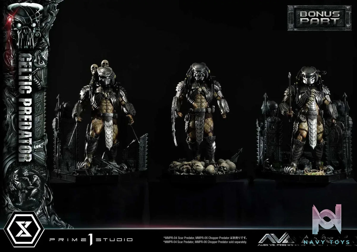 Prime 1 Studio Museum Masterline Alien vs. Predator Celtic Predator MMPR-05 MMPR-05S