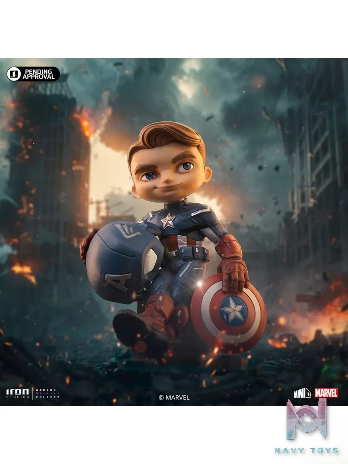 Iron Studio – Marvel MiniCo Series Spider-Man & Splinter & Apollo 11 Astronaut & Captain America (Licensed)