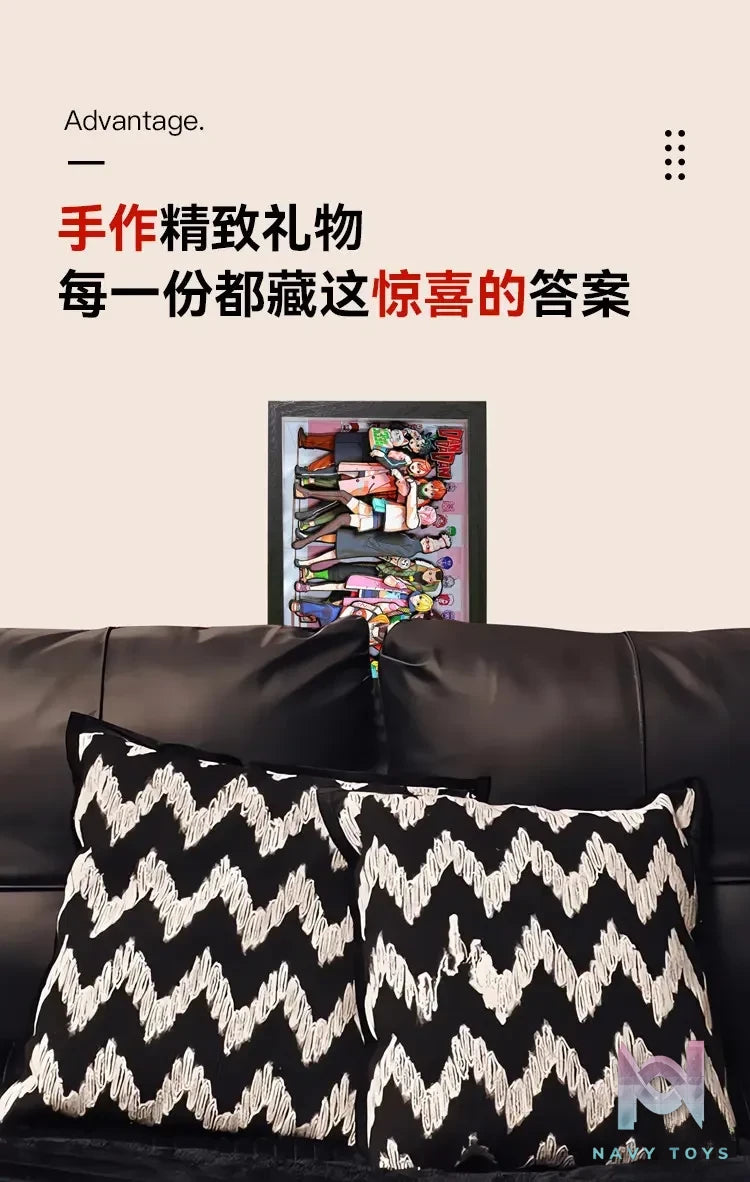 Yu Zhi Jiang Studio – Dandadan Multiple Characters 3D Decorative Painting Dandadan