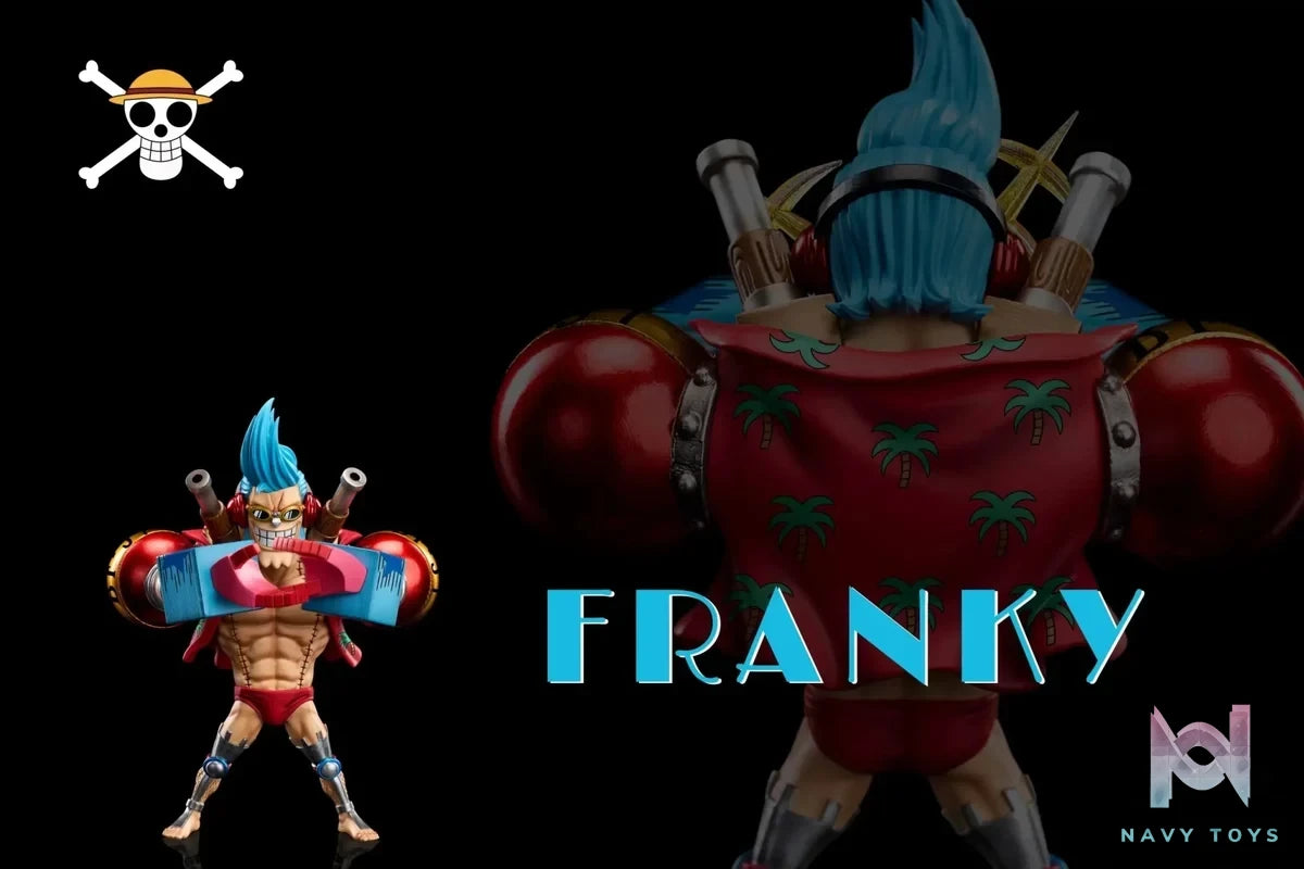 A+ Studio - One Piece Fish - Man Island Project Straw Hat Pirates Franky resin statue Navy Toys anime figure