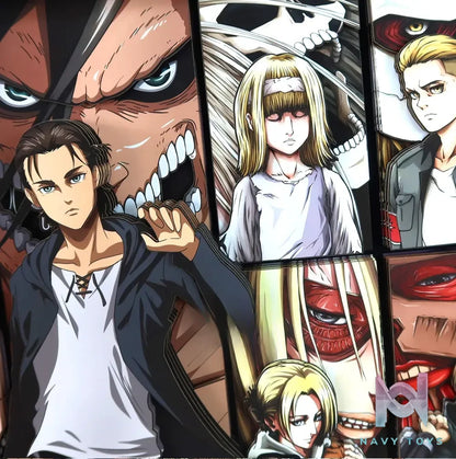 KALA HOME Studio – Attack on Titan Multiple Characters #08 Titan 3D Decorative Painting Attack on Titan