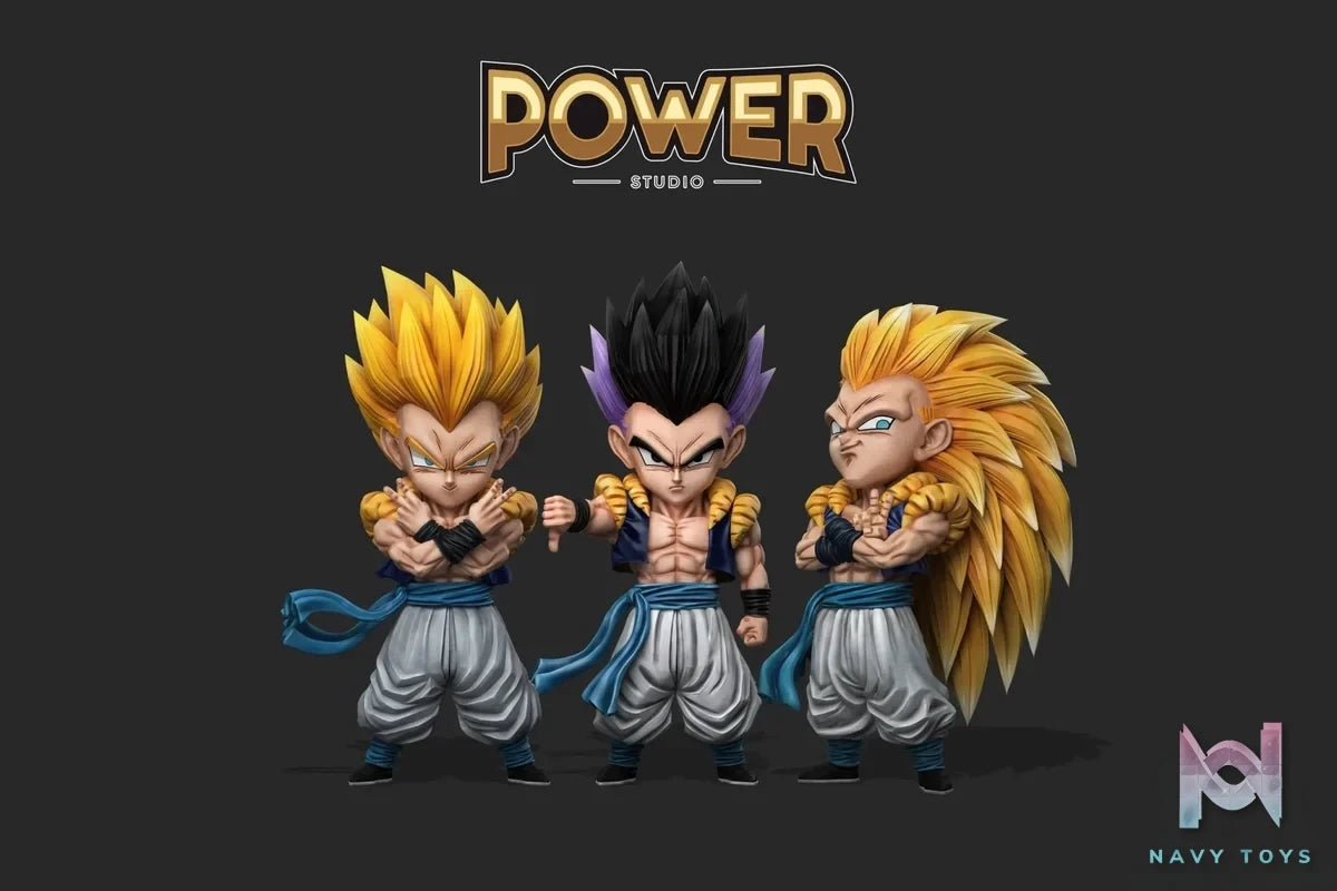 Power Studio - Dragon Ball wcf Gotenks 3 resin statue Navy Toys anime figure
