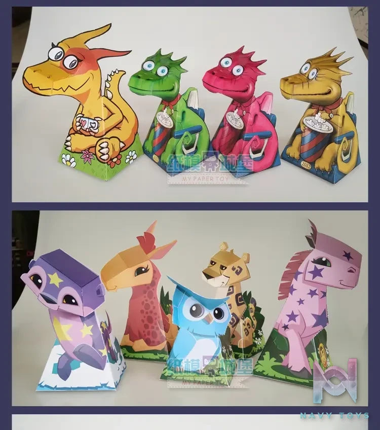 Qian Zhi Lu Studio – Animal Series Visual illusion 3D Paper Model DIY