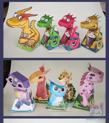 Qian Zhi Lu Studio – Animal Series Visual illusion 3D Paper Model DIY