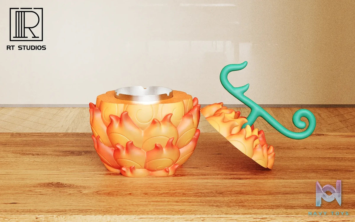 RT Studio – One Piece Devil Fruit Ashtray Series – Flame-Flame Fruit Ashtray, Gum-Gum Fruit Ashtray
