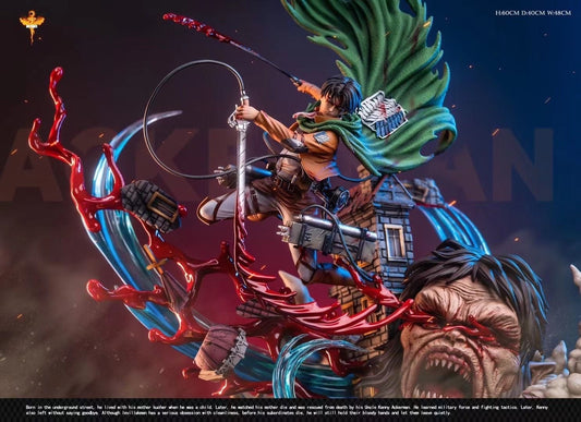 Levi VS Zeke resin statue dt studio anime figure