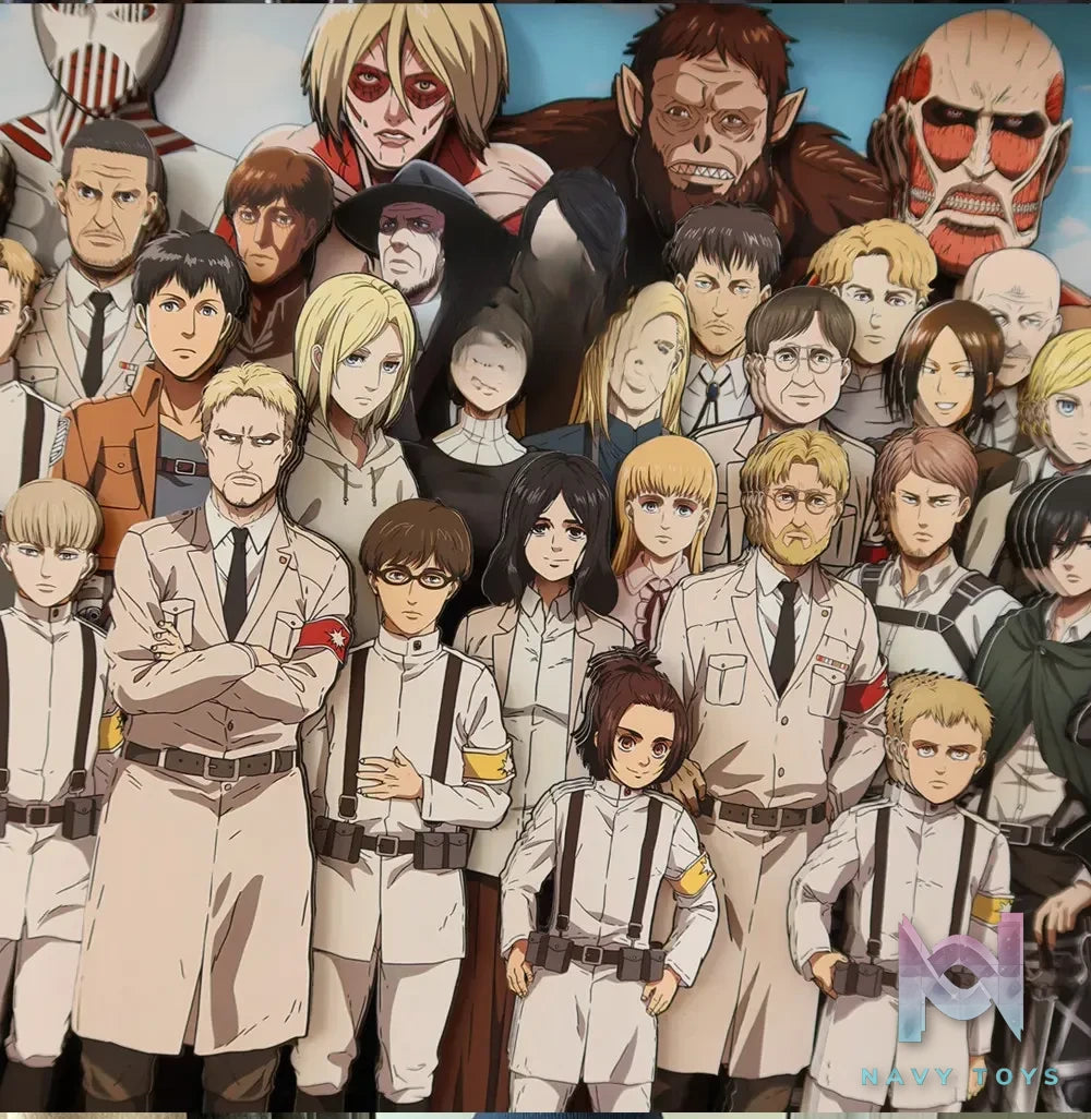 KALA HOME Studio – Attack on Titan Multiple Characters #05 Titan 3D Decorative Painting