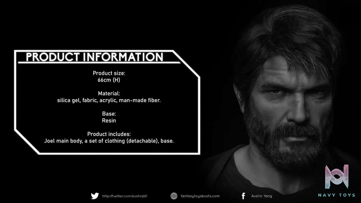 YJ Studio – The Last of Us Joel Miller 1:1 BUST