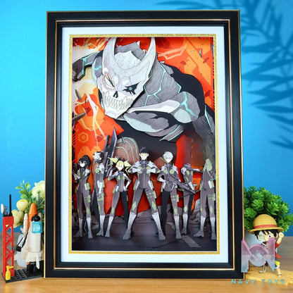 KALA HOME Studio – Kaiju No. 8 Multiple Characters 3D Decorative Painting Kaiju No.8