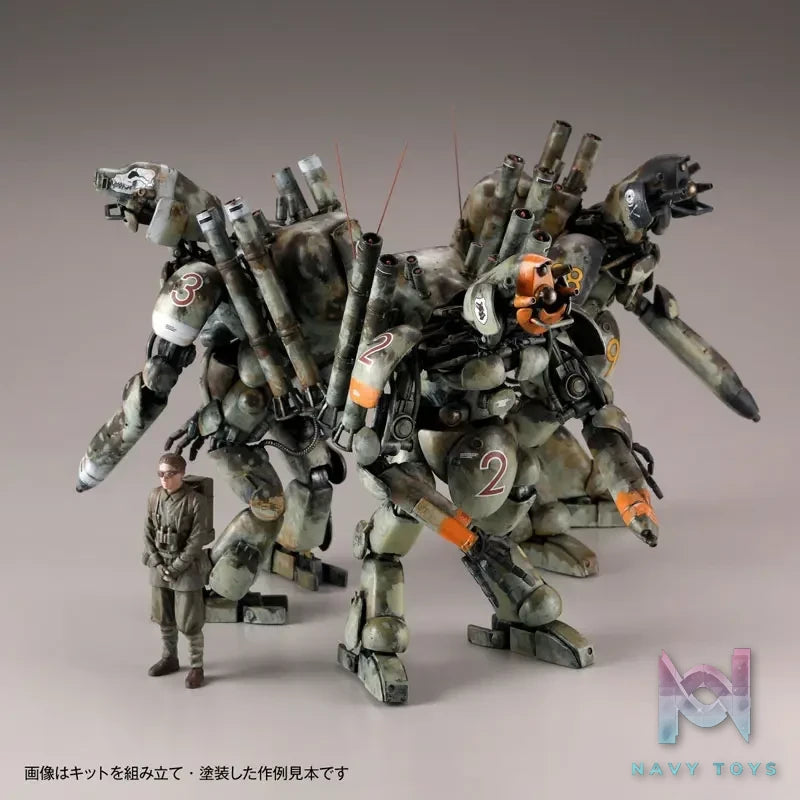 Kaiyodo – ARTPLA Maschinen Krieger Final Hund Set X Jerry Can Man 1/35 Plastic Model (Licensed)