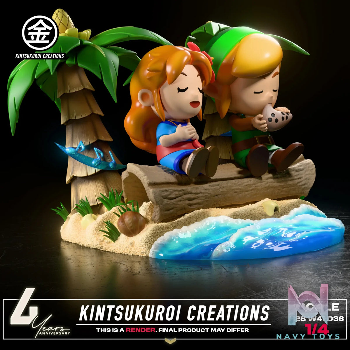 Kintsukuroi Creations Studio – The Legend of Zelda LINK AND MARIN 14 DIORAMA
