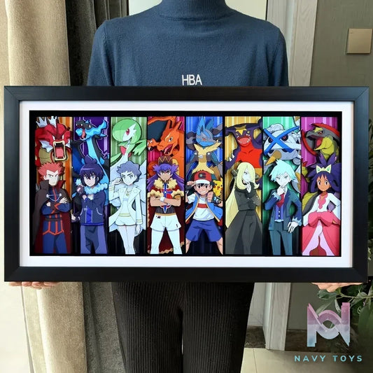 KALA HOME Studio – Pokémon Multiple Characters #02 3D Decorative Painting Pokémon