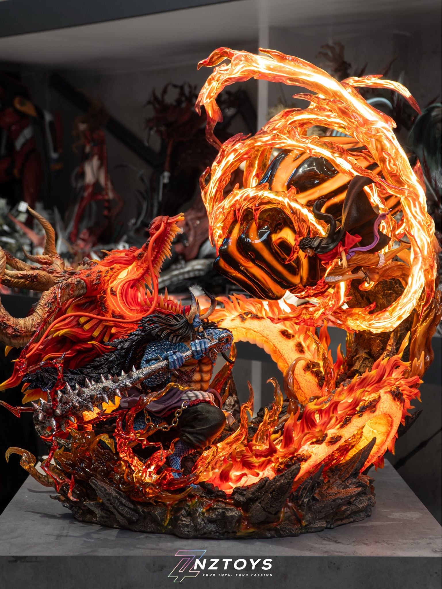 Luffy vs Kaido - One Piece - Ventus Studio resin statue ventus Studio anime figure