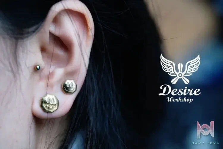 Raven Studio (silver jewelry) – Original Exclusive Design Smiley Skull Earrings Original