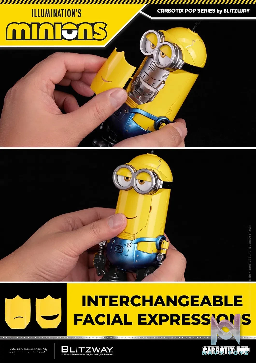 BLITZWAY – Carbotix Pop Minions BW-CA-11401 BW-CA-11402 BW-CA-11403 BW-CA-11404 (Licensed)