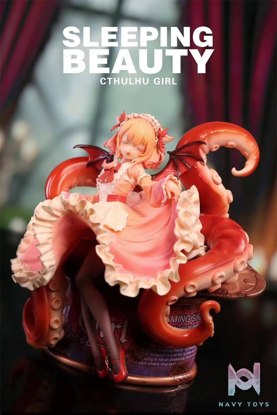 Sleeping Beauty Cthulhu Girl resin statue WeArtDoing Studio anime figure