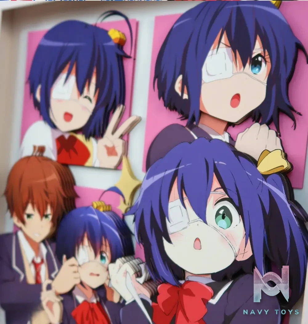 KALA HOME Studio – Takanashi Rikka X Togashi Yuta #02 3D Decorative Painting Love, Chunibyo & Other Delusions!