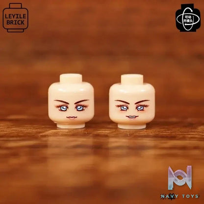 LEYILEBRICK Studio – Cute Girl Posable Head #04 Original