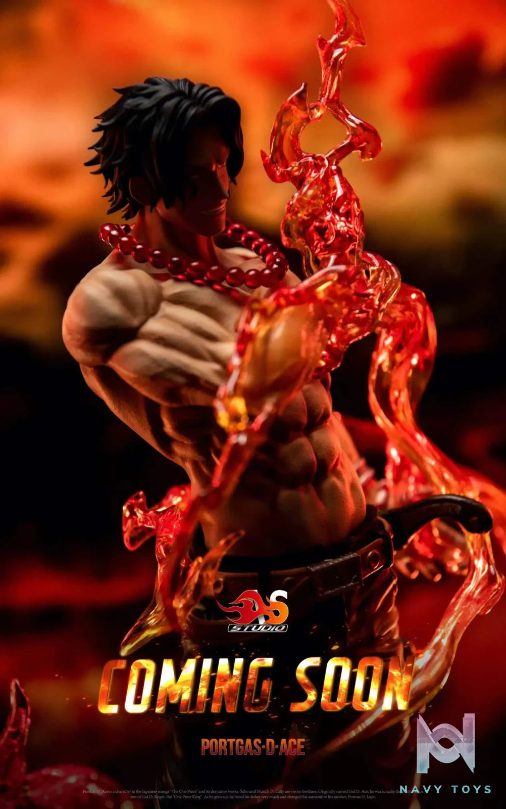 AS Studio – One Piece Flame Ace & Goodbye Ace Bust