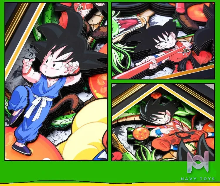 Yu Zhi Jiang Studio – Son Goku 3D Decorative Painting Dragon Ball