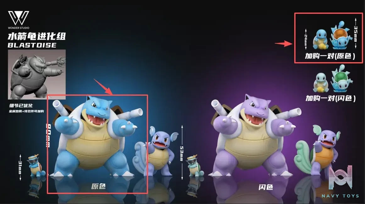 Wonder Studio – Blastoise Evolutionary Set Pokémon