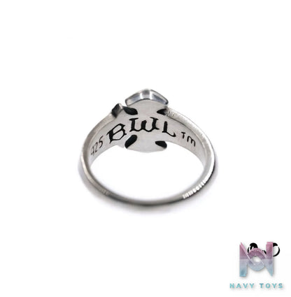 Raven Studio (silver jewelry) – Bill Wall Leather Style Cross Ring Original