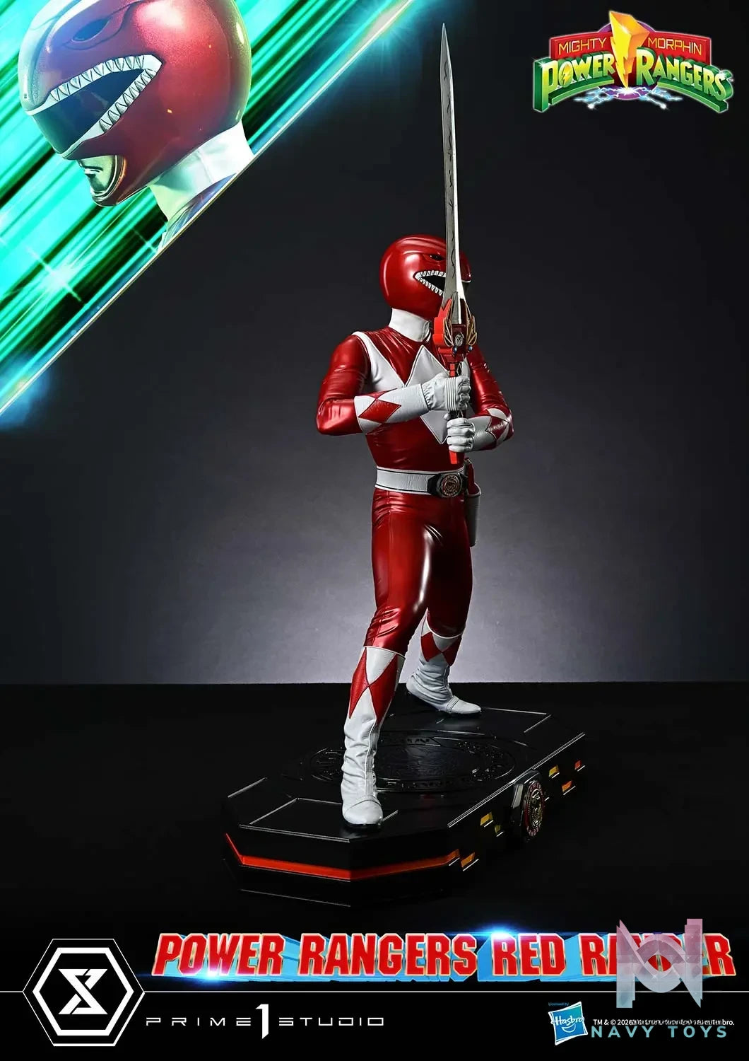 Prime 1 Studio – Premium Masterline Mighty Morphin Power Rangers Power Rangers Red Ranger PMPWR-02 (Licensed)