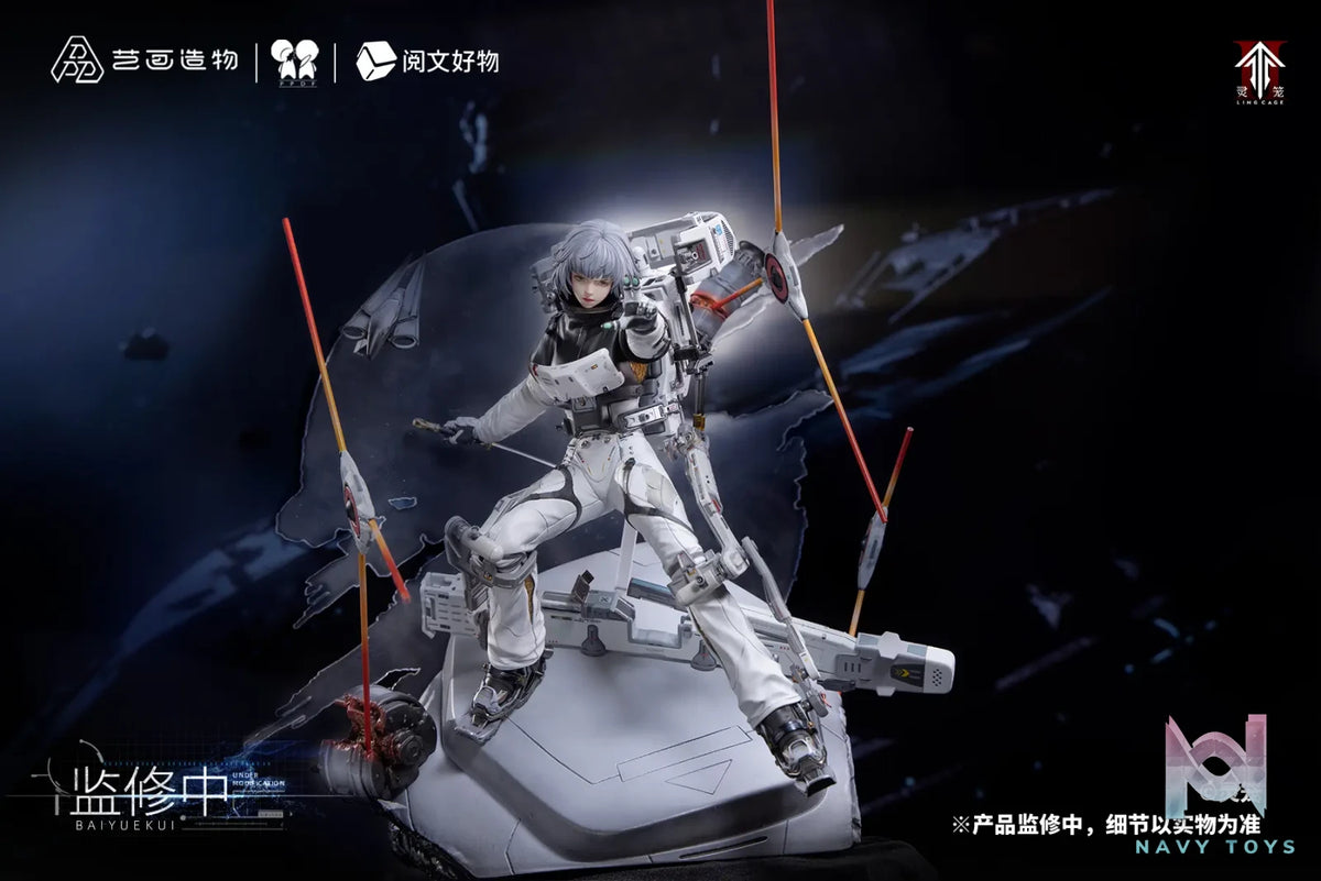YueWenHaoWu X PPDF Studio – Ling Cage Bai Yue Kui Swift Extravehicular Operations Suit 1/6 Statue (Licensed)