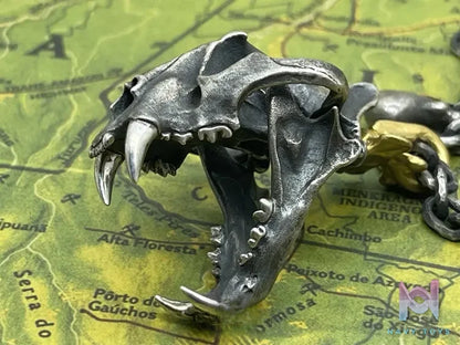 Shou Jiang Studio – Original Design Realistic Tiger Skull Pendant Original